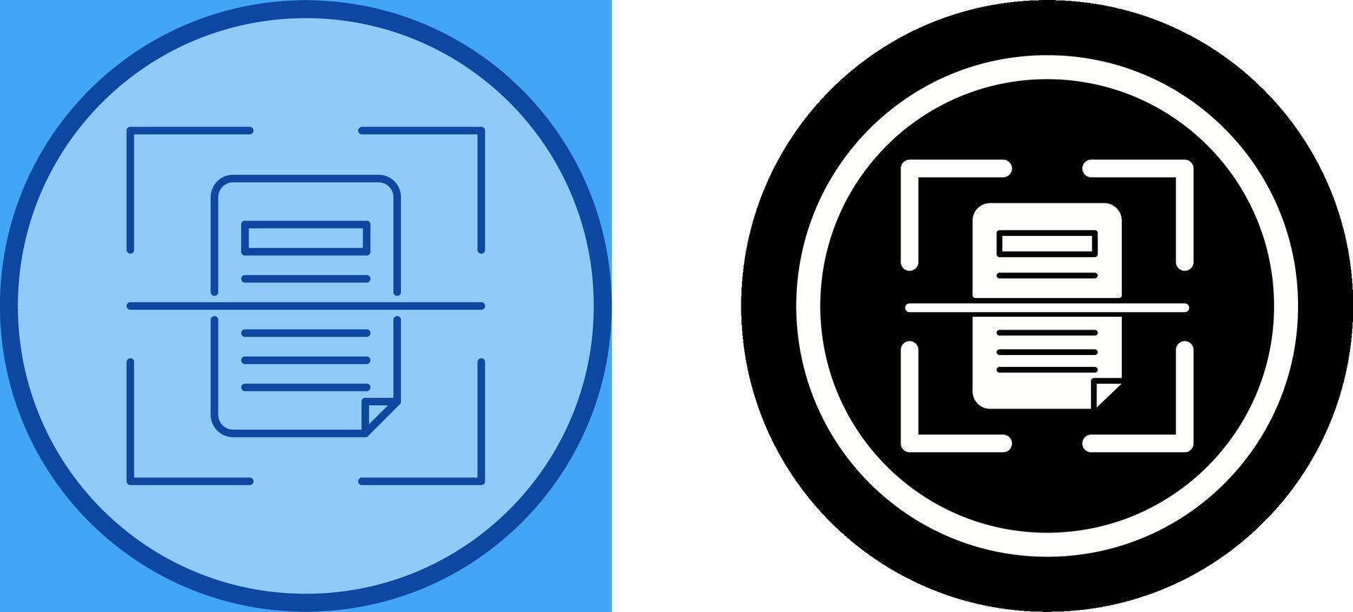 Scan Icon Design vector