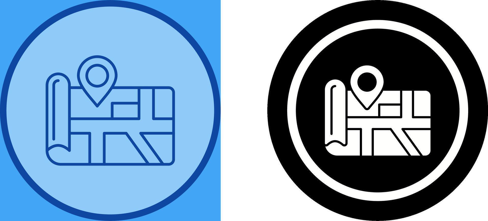Map Icon Design vector