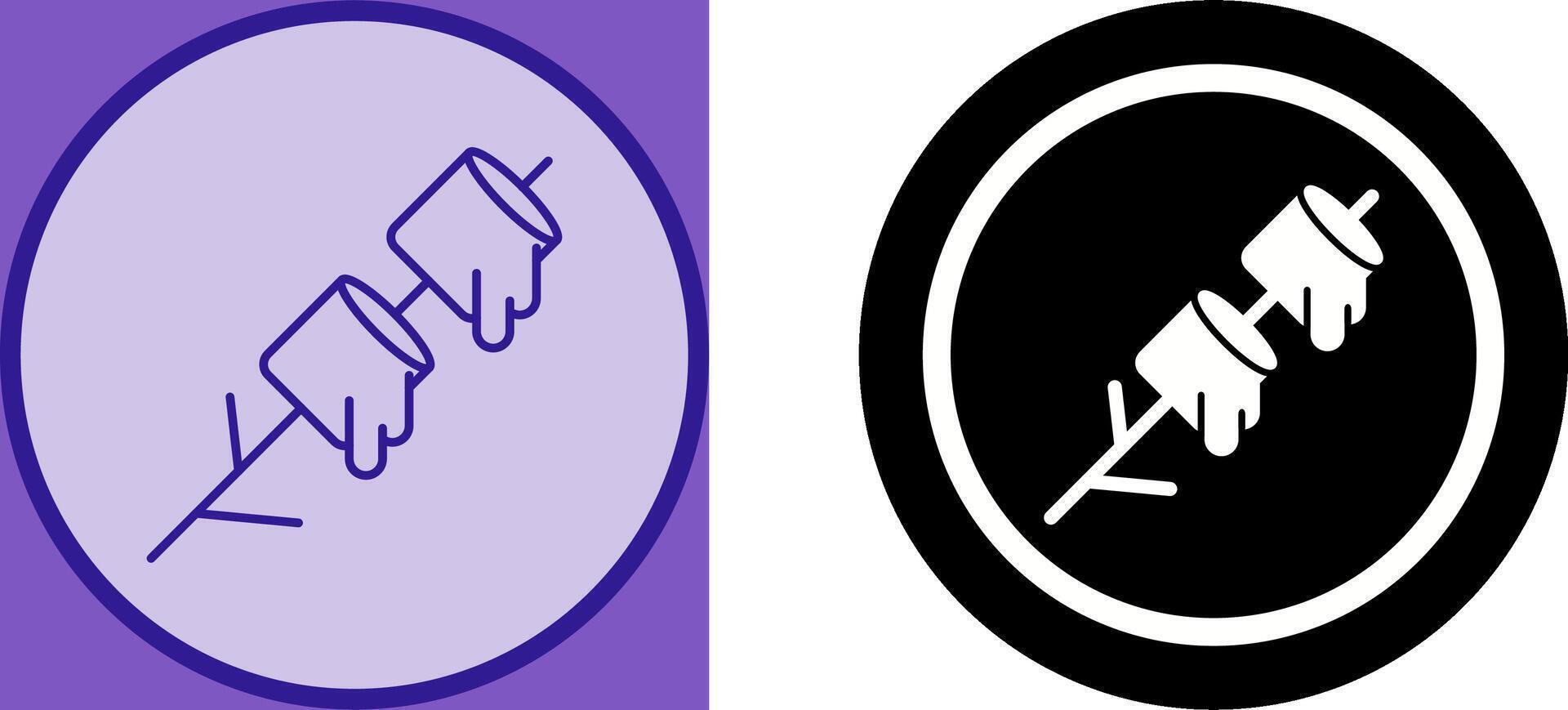 Marshmallows Icon Design vector