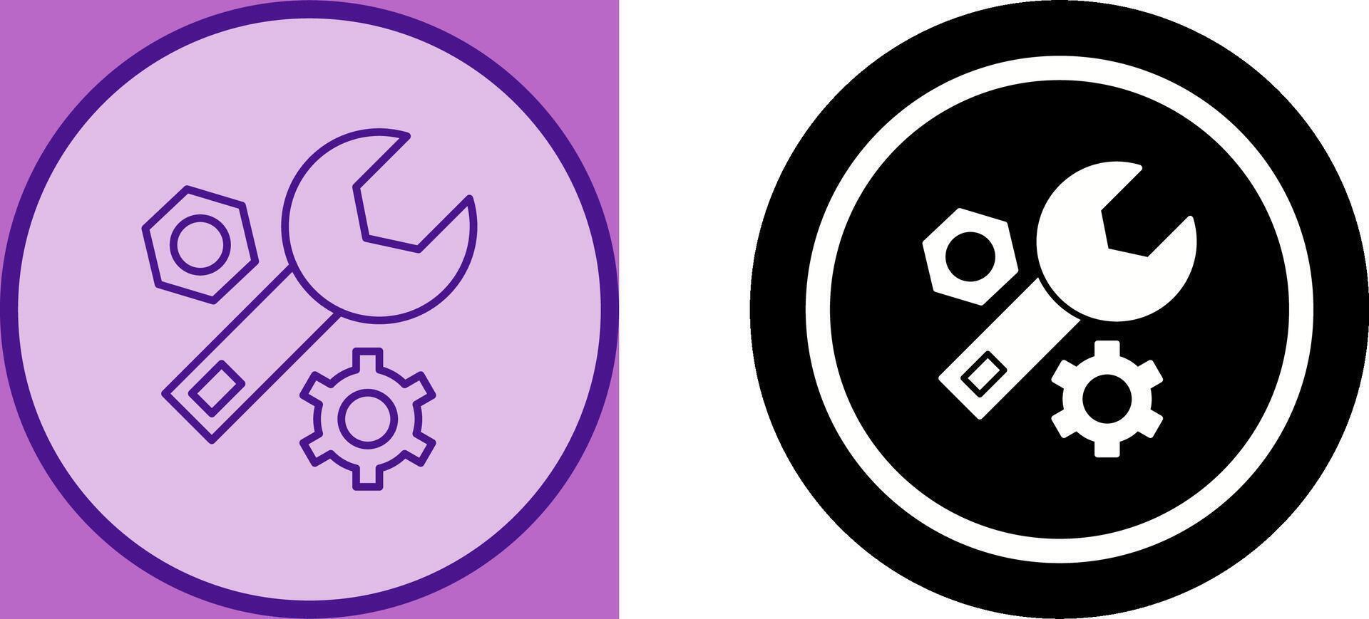 Wrench Icon Design vector