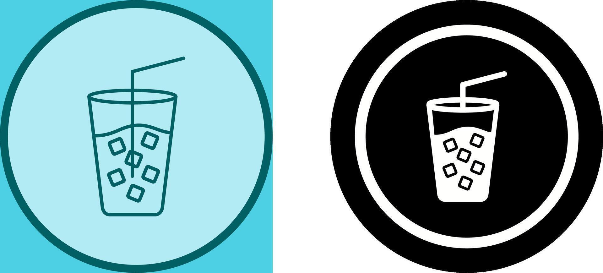 Cold Drink Icon Design vector