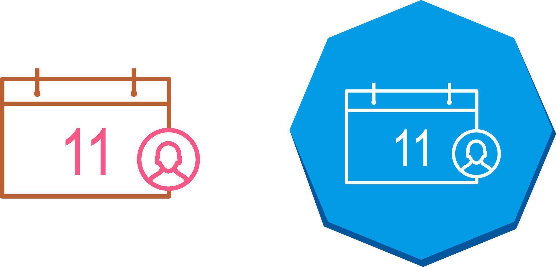 Unique Event Management Icon Design vector
