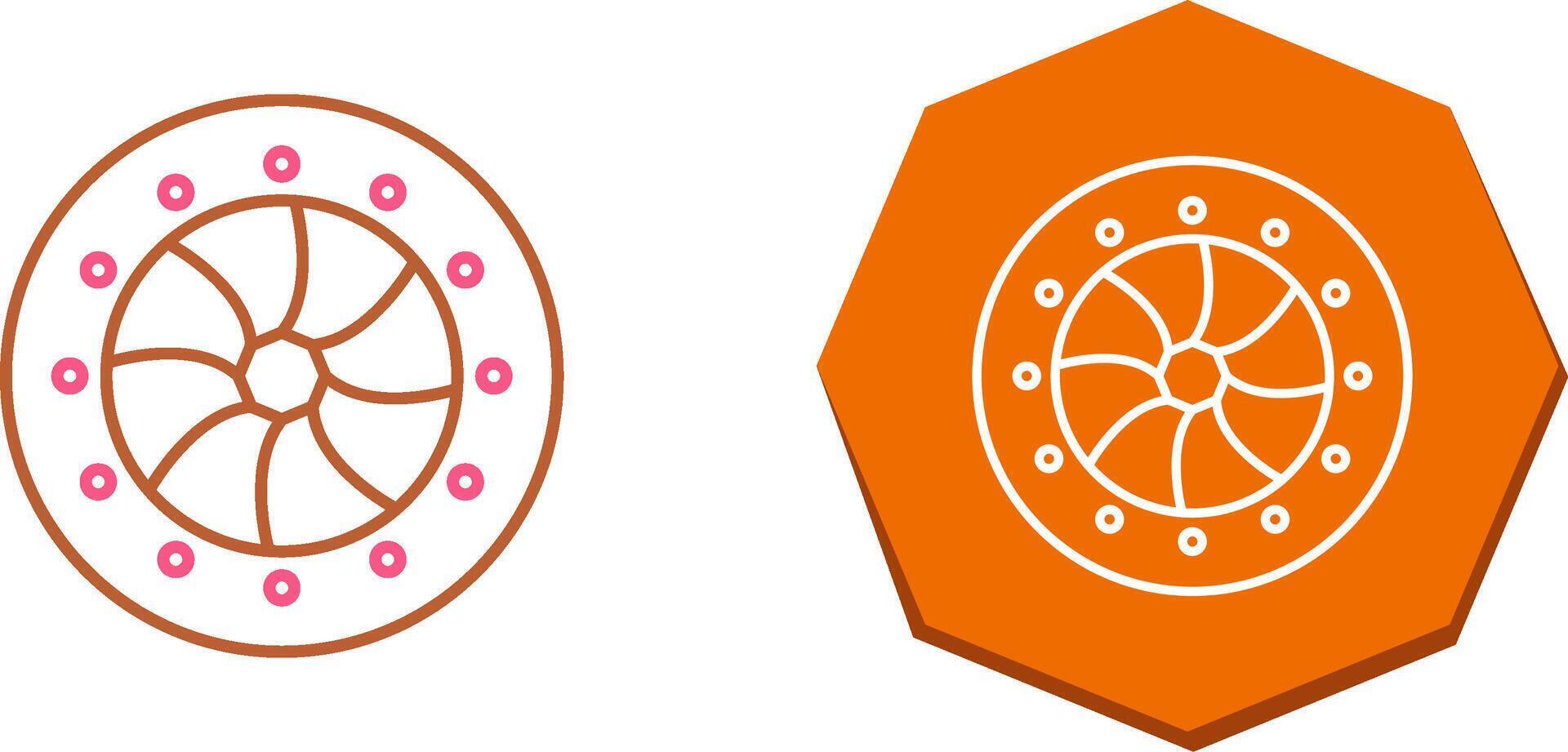 Unique Optical Diaphram Icon Design vector
