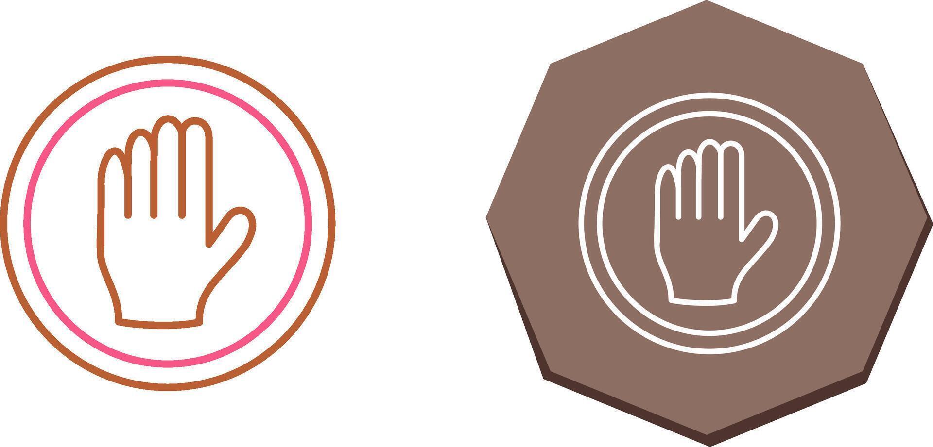 Halt Icon Design vector