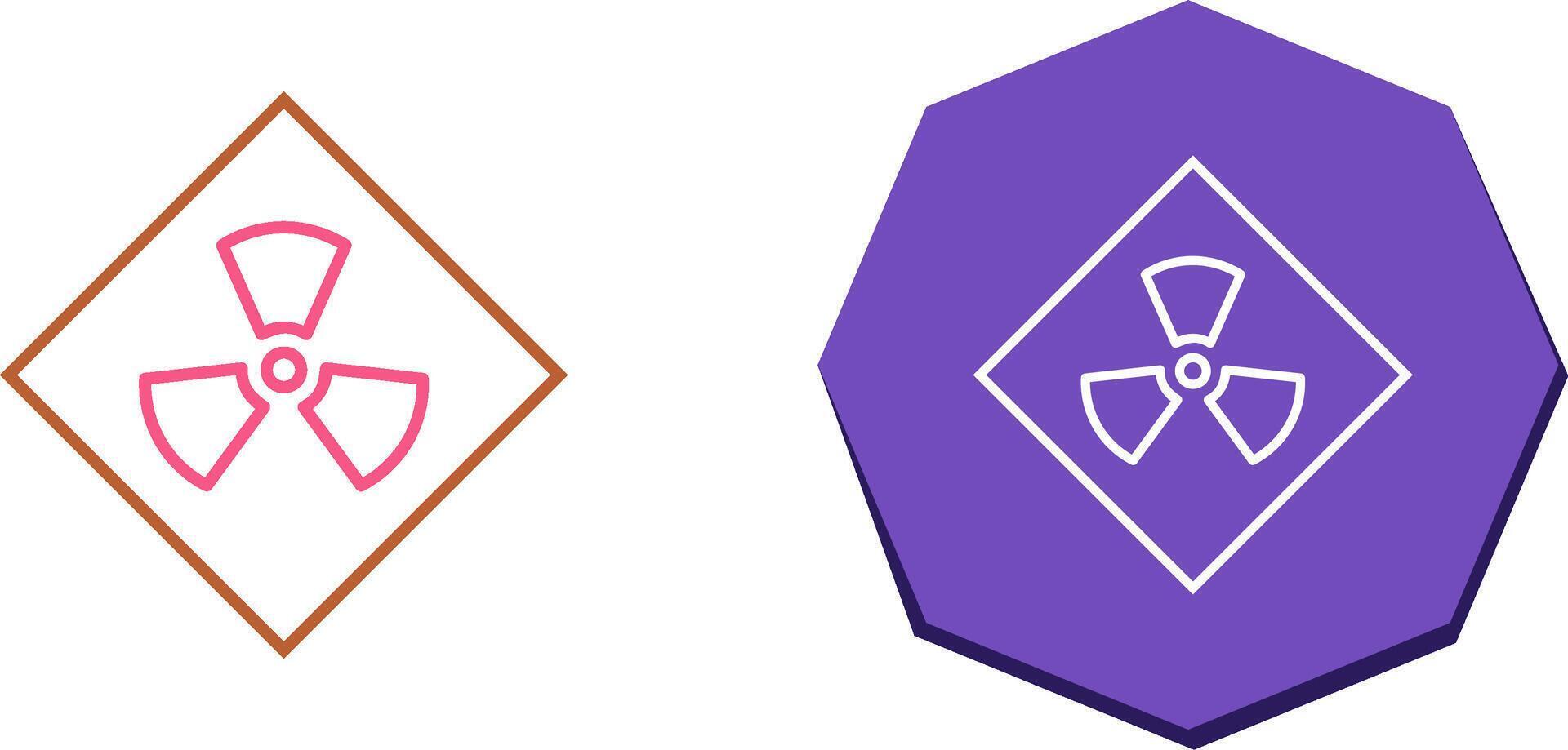 Radiation Icon Design vector