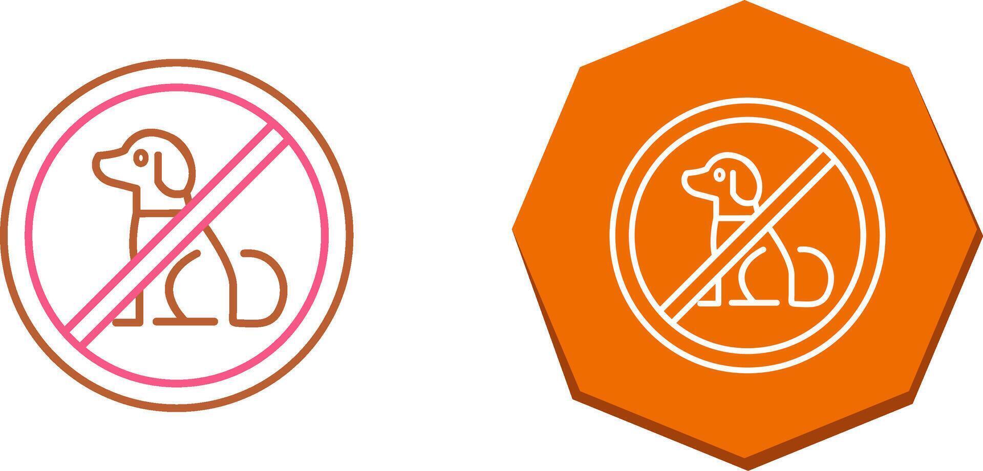 No Pets Icon Design vector
