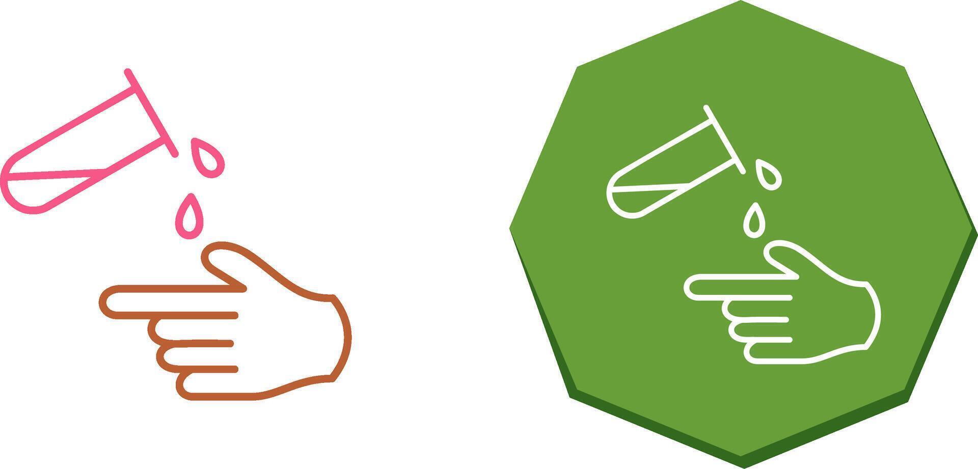 Corrosive Hazard Icon Design vector
