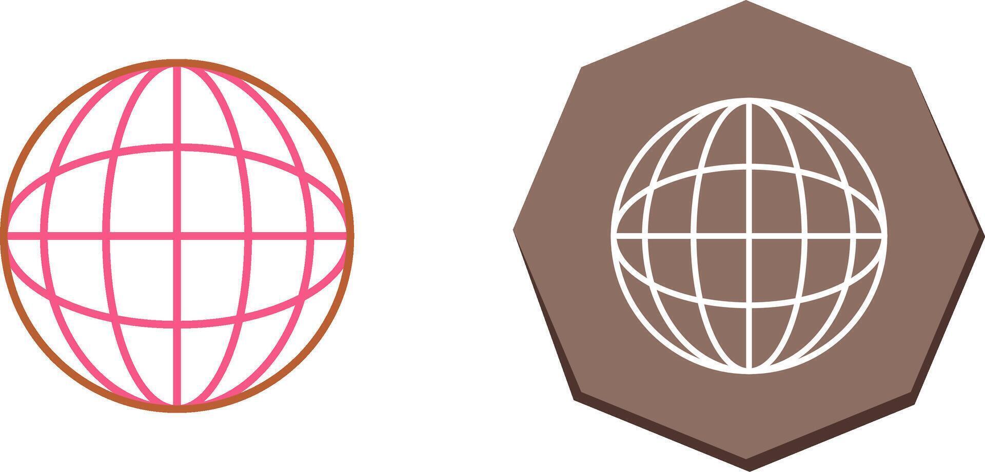 Globe Icon Design vector