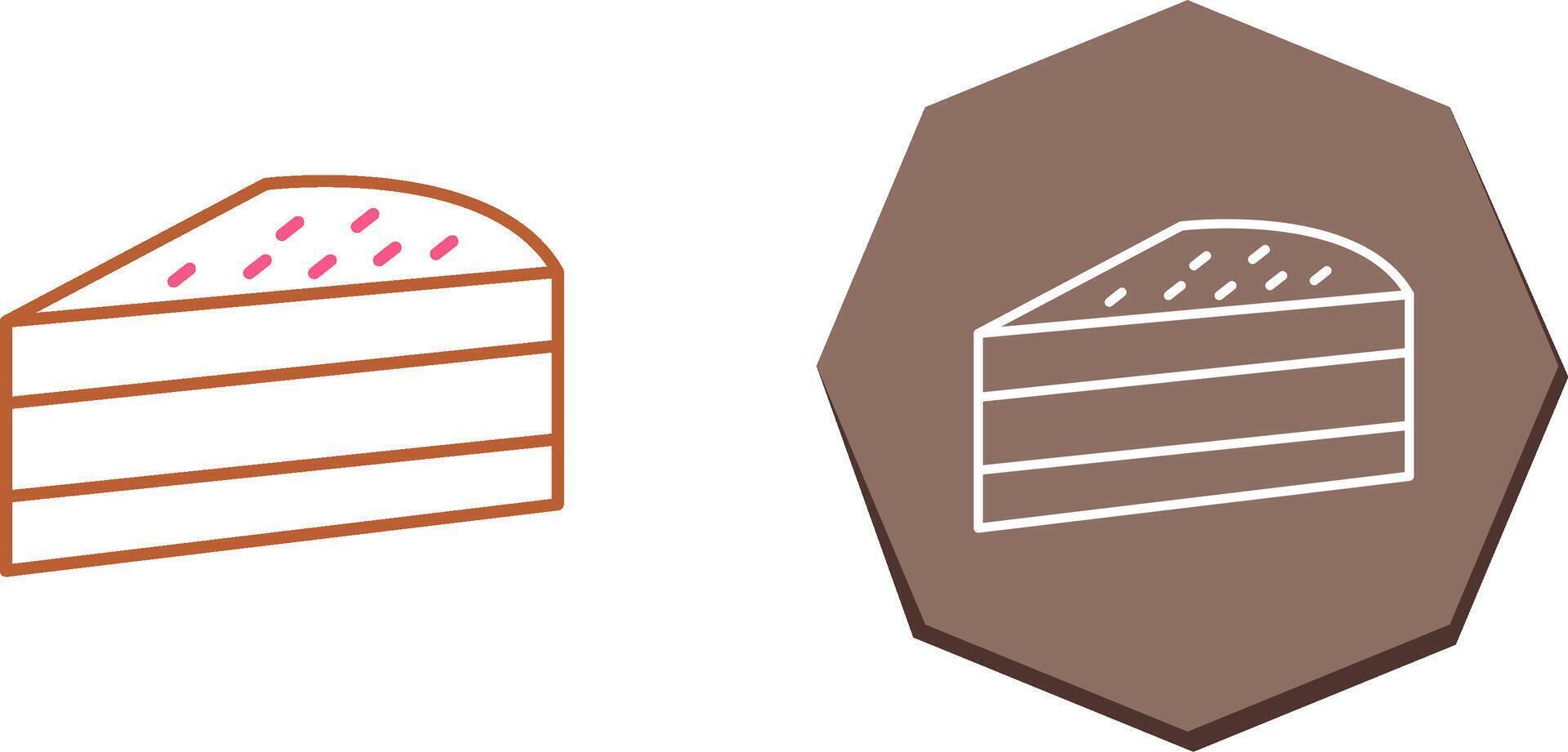 Cake Slice Icon Design vector