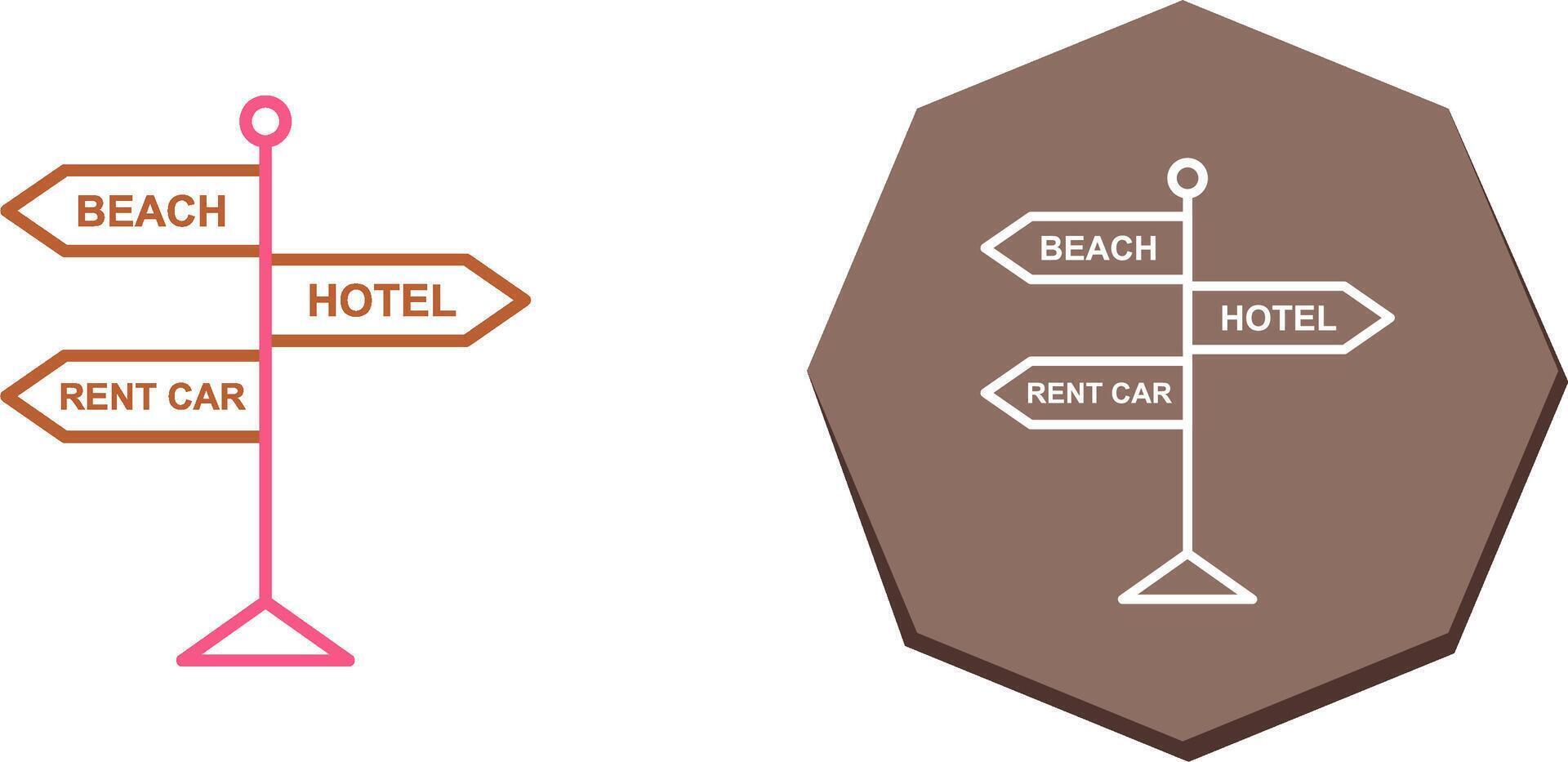 Signboard Icon Design vector