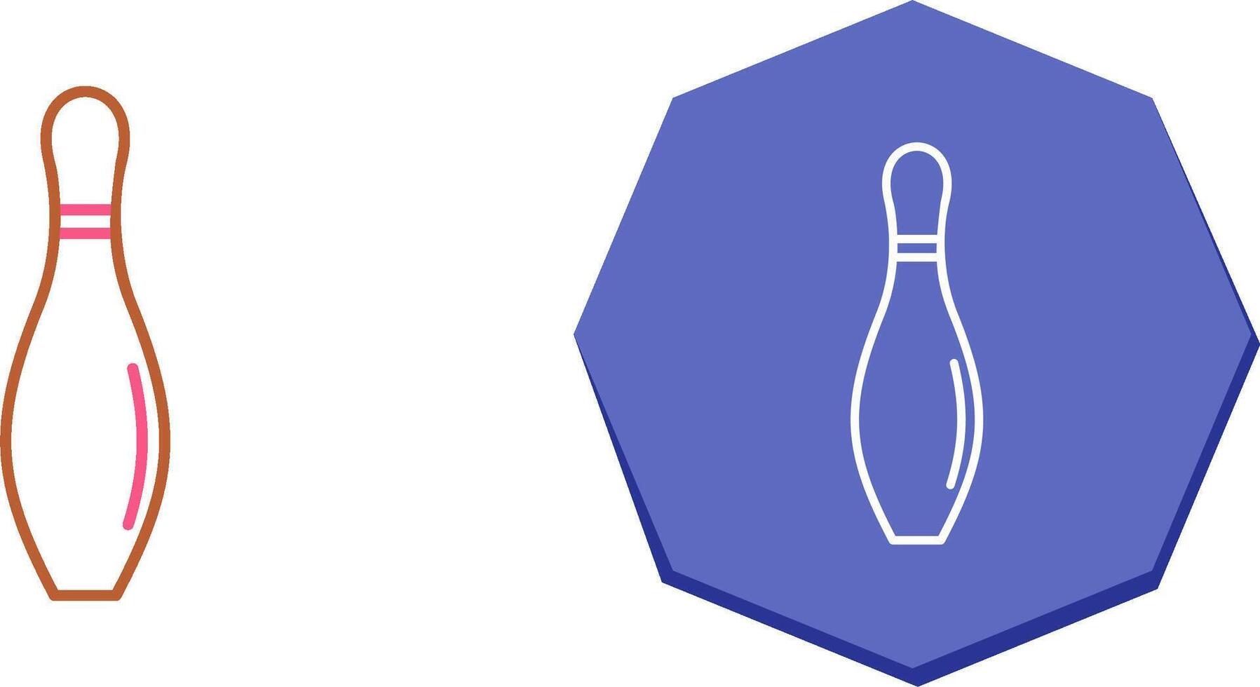 Bowling Pin Icon Design vector