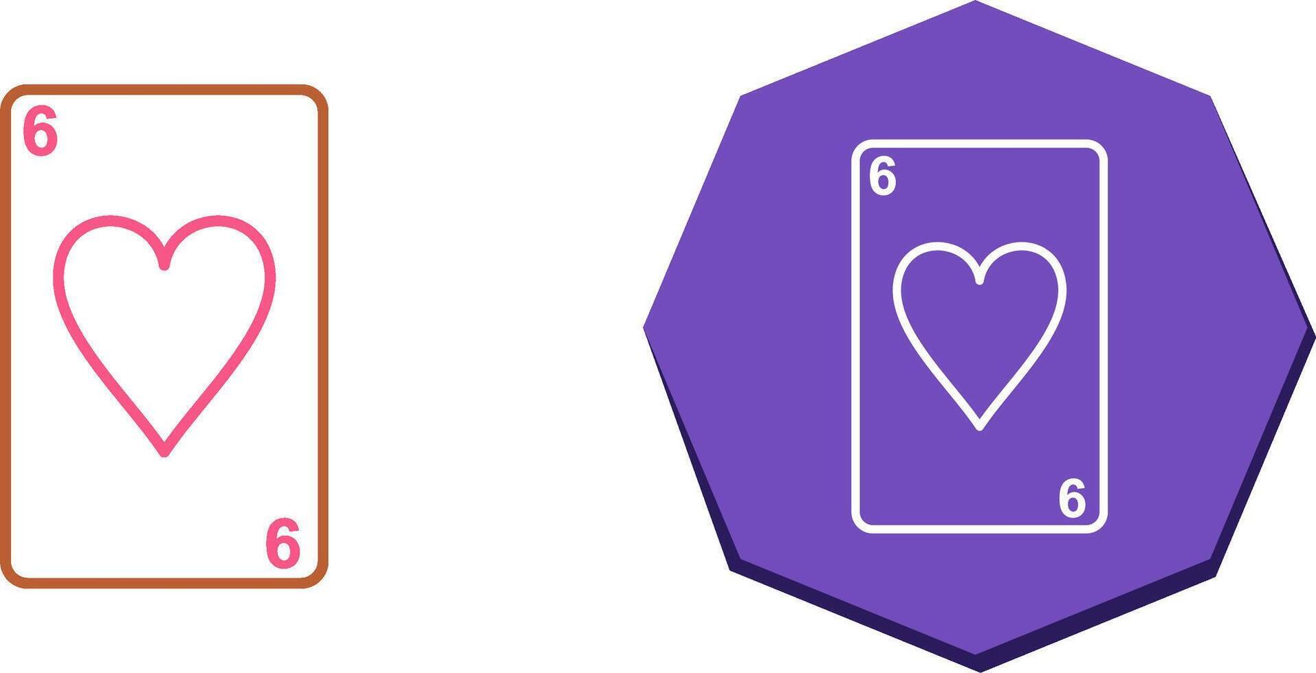 Hearts Card Icon Design vector
