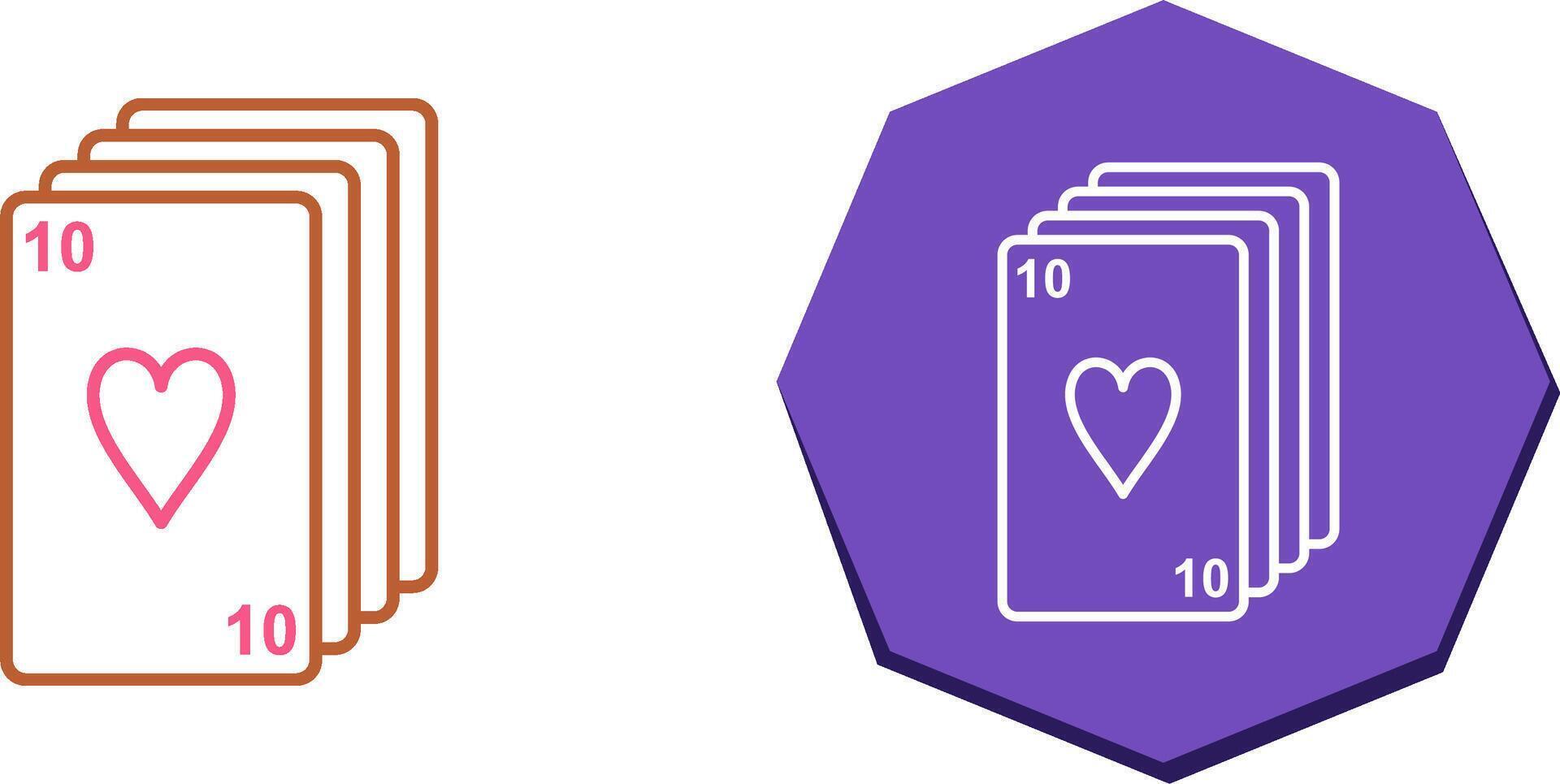 Deck of Cards Icon Design vector