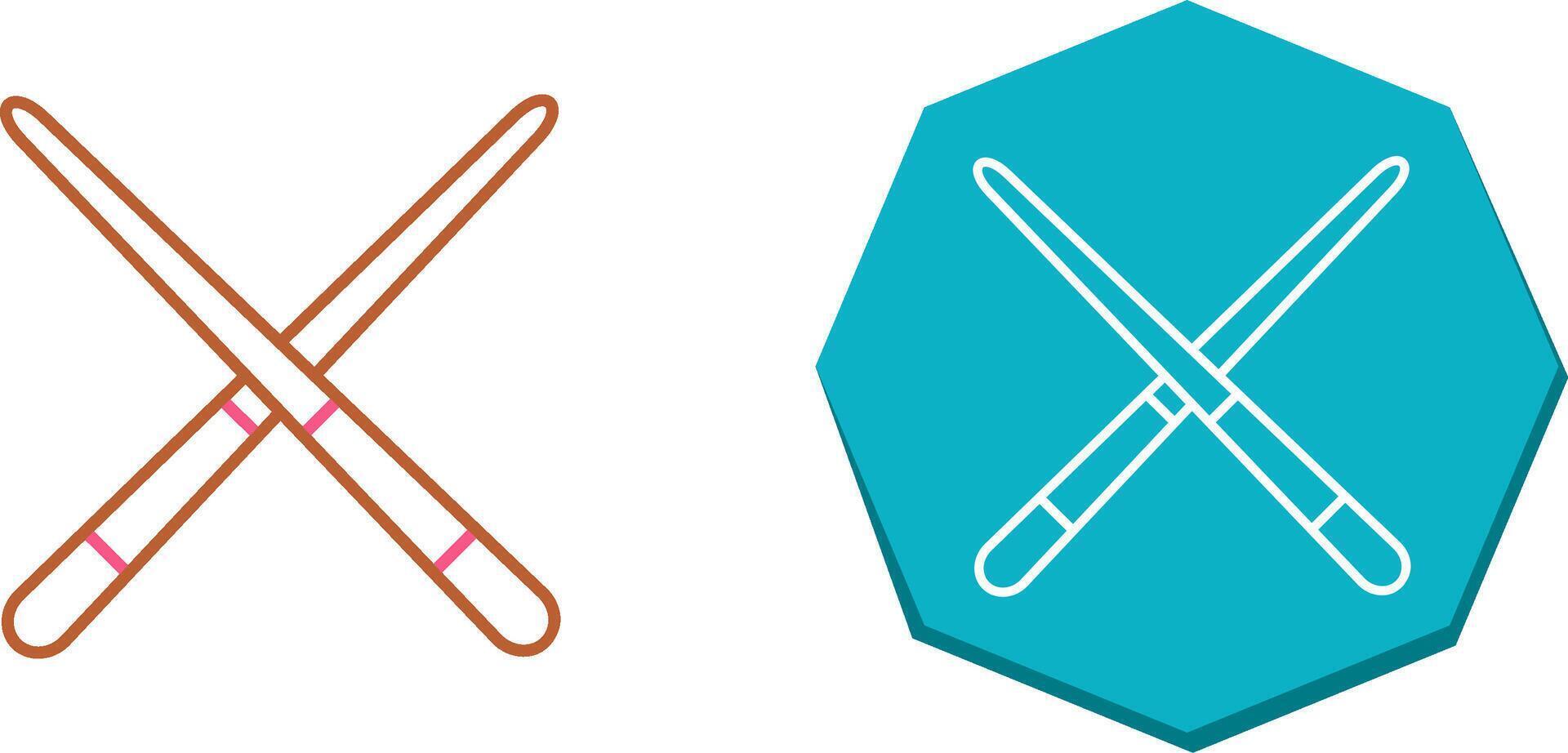 Pool Cue Icon Design vector