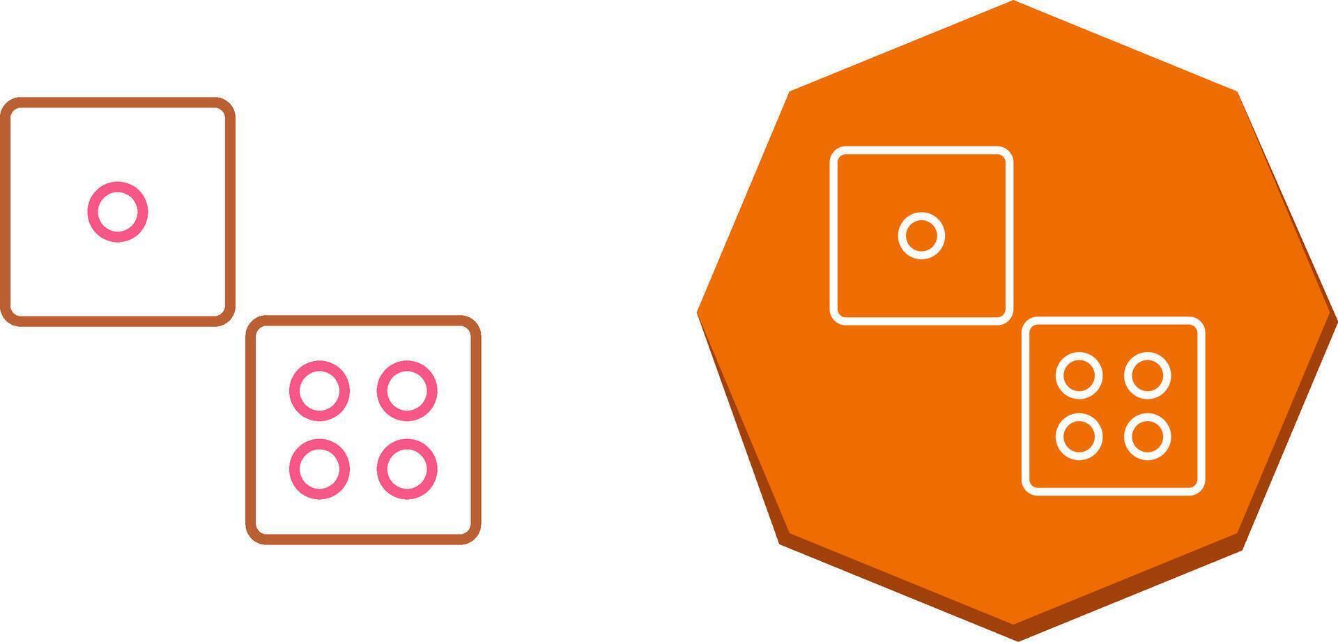 Dice Icon Design vector