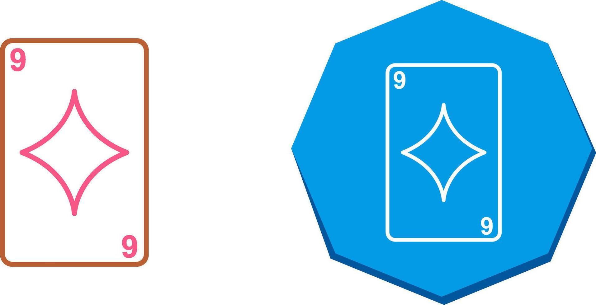 Diamonds Card Icon Design vector