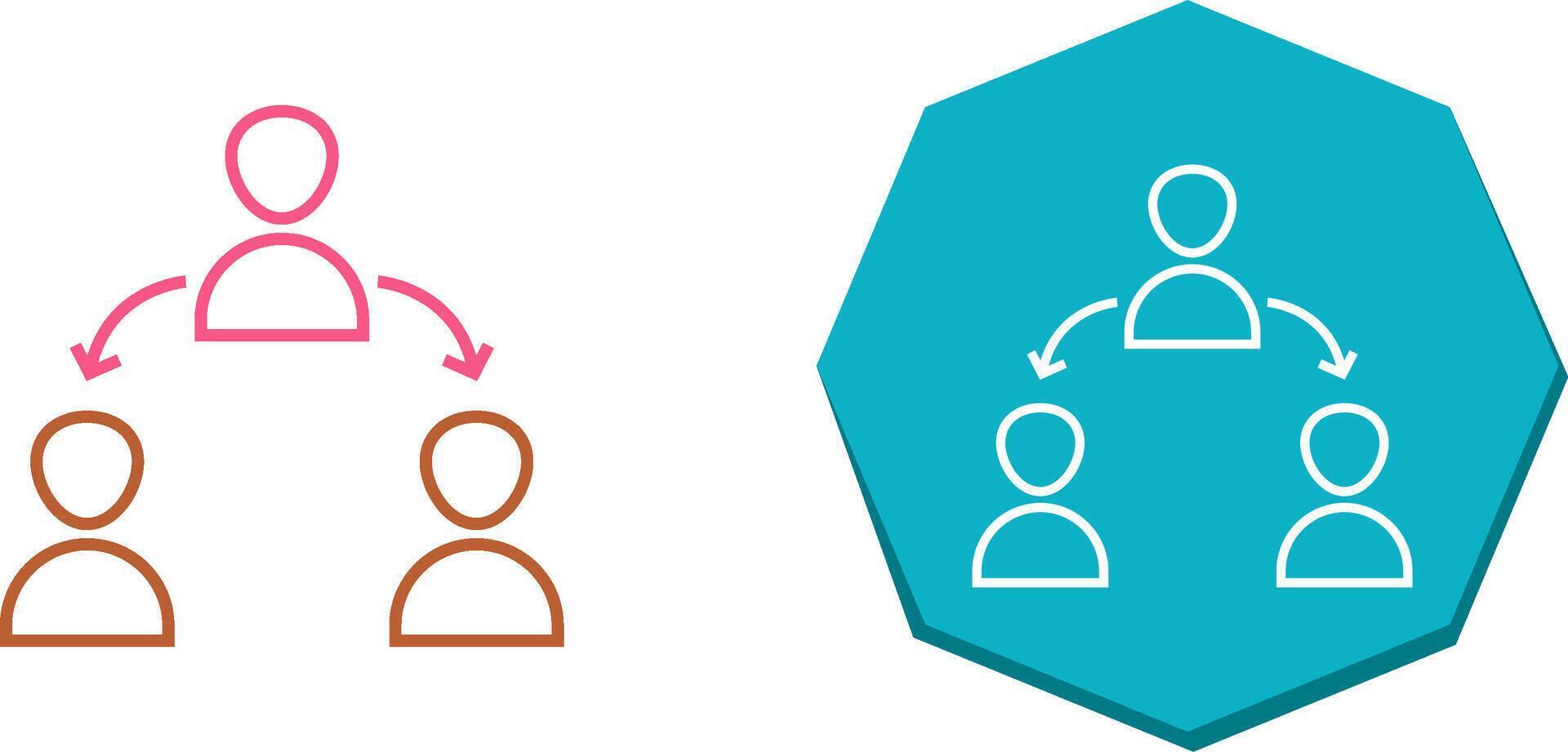 Unique Connected Users Icon Design vector