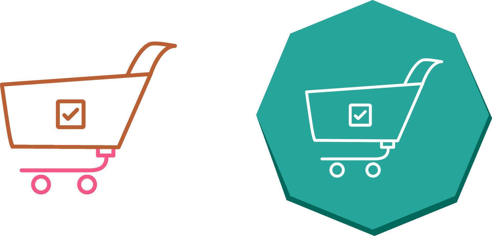 Unique Confirm Order Icon Design vector