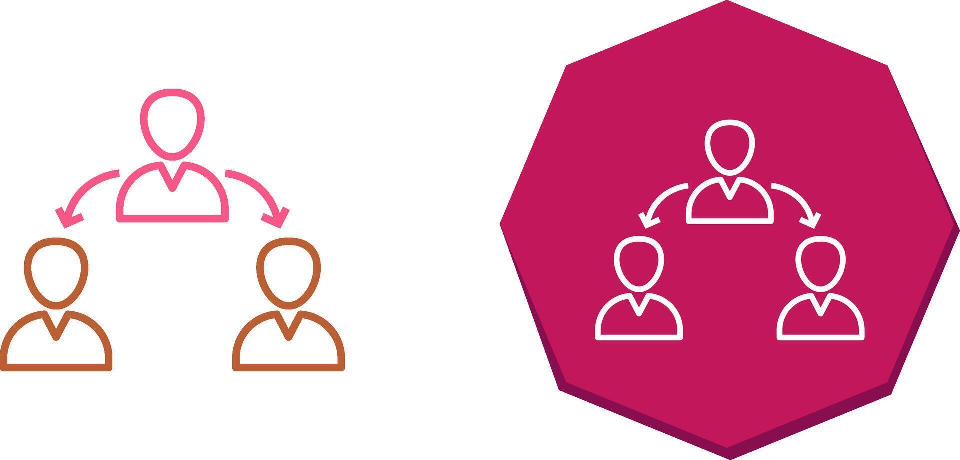 Unique Connected Users Icon Design vector