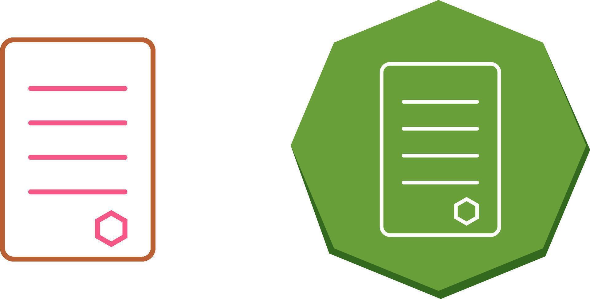 Unique Reports Icon Design vector