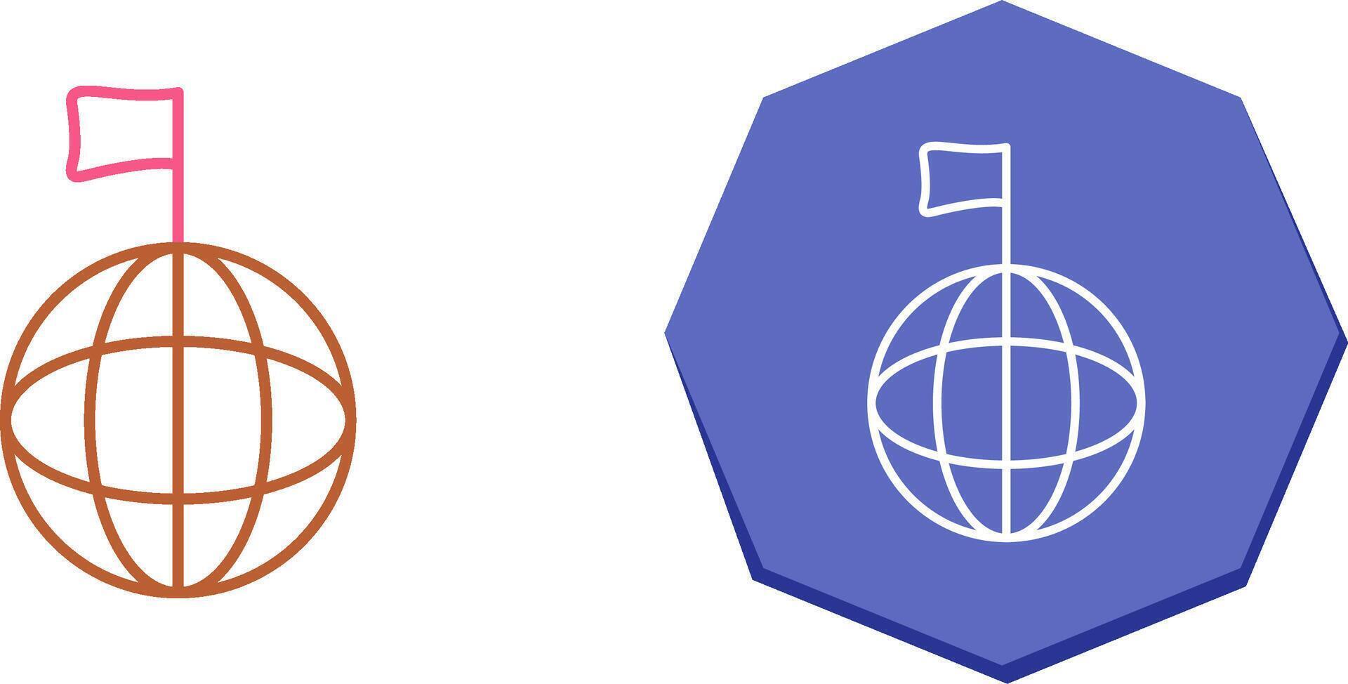 Unique Global Signals Icon Design vector
