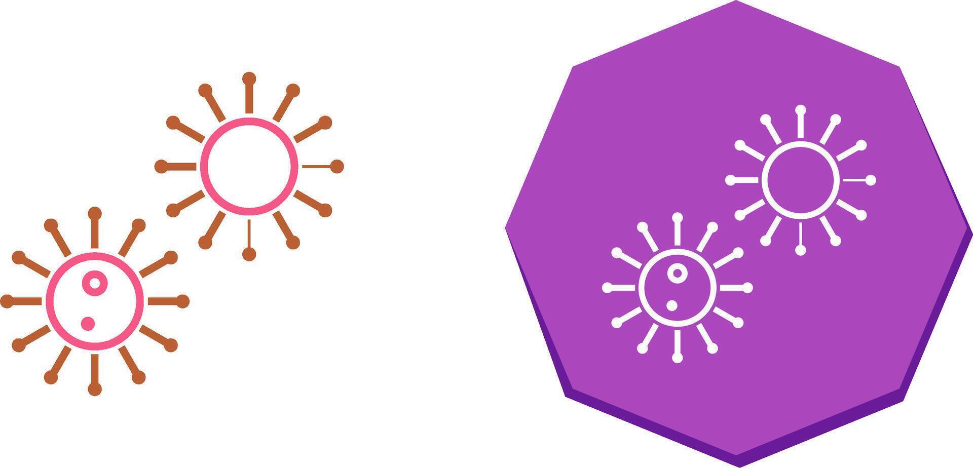 Unique Virus Icon Design vector