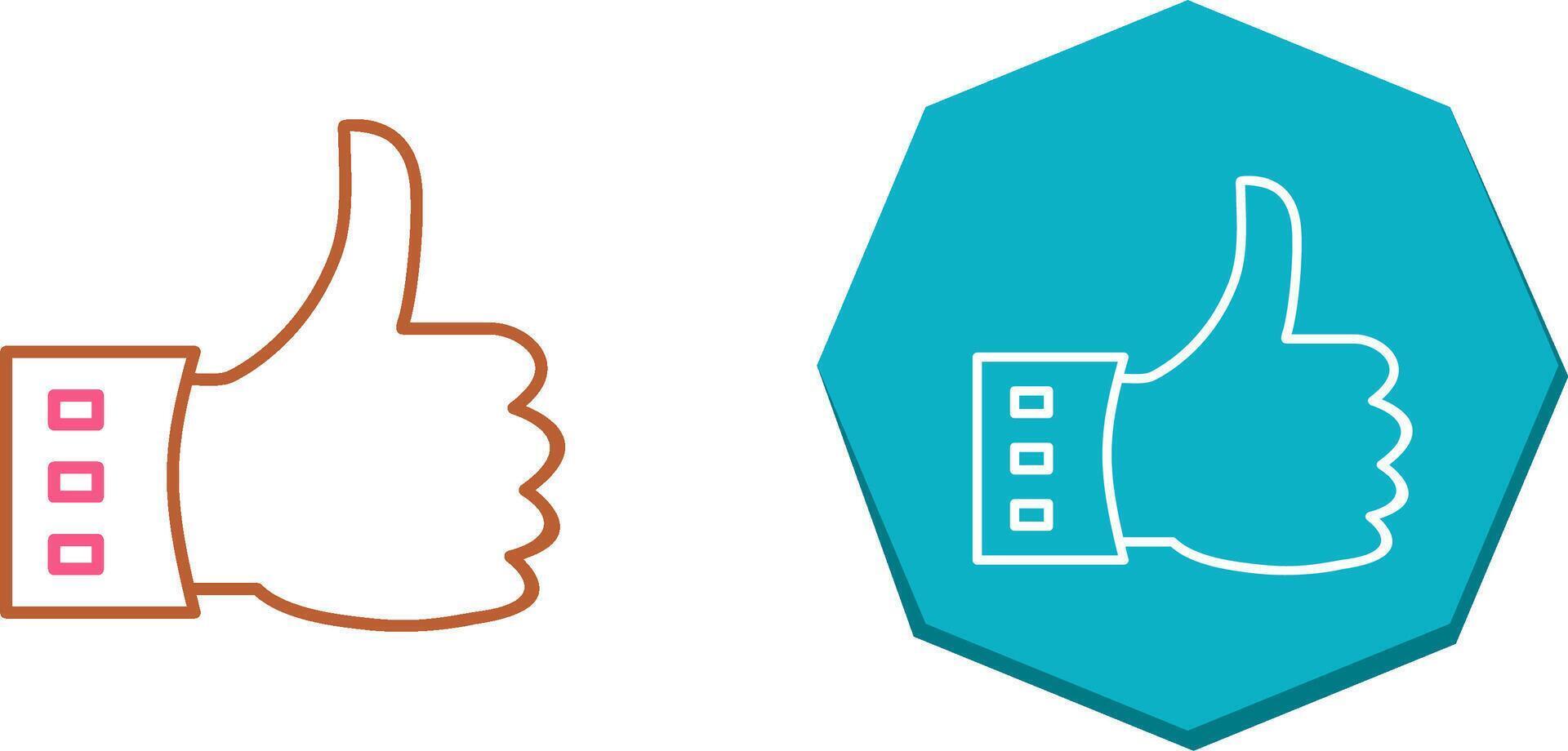 Unique Like Icon Design vector