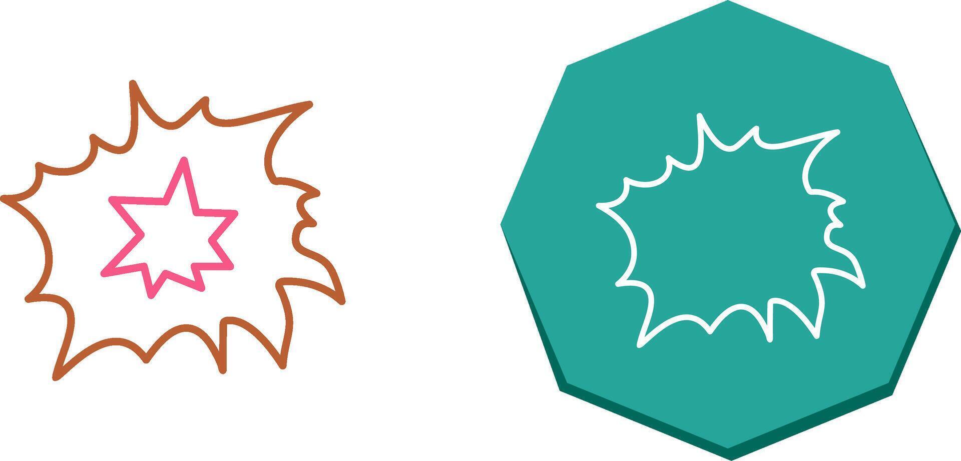 Unique Explosion Icon Design vector