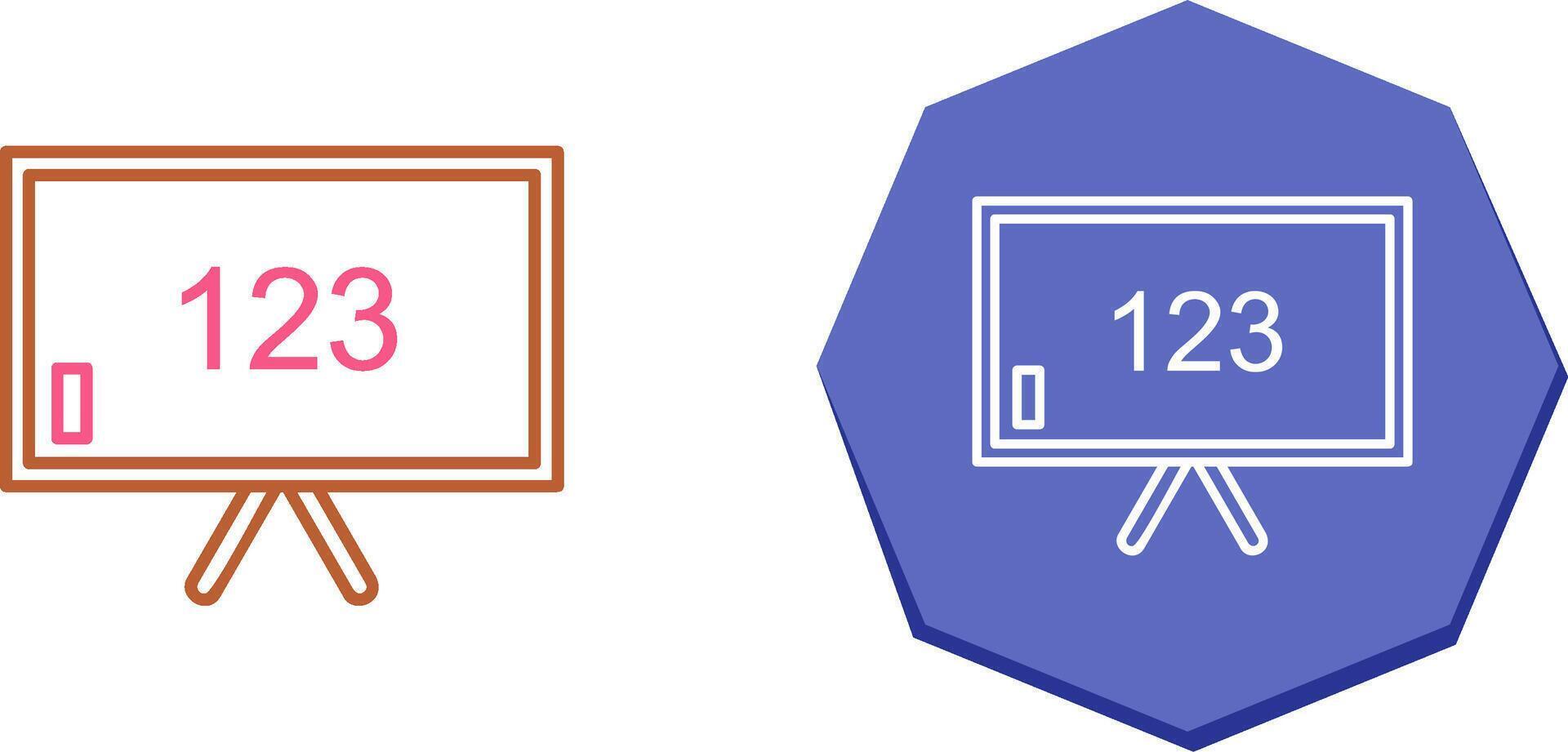 Unique Classroom Board Icon Design vector