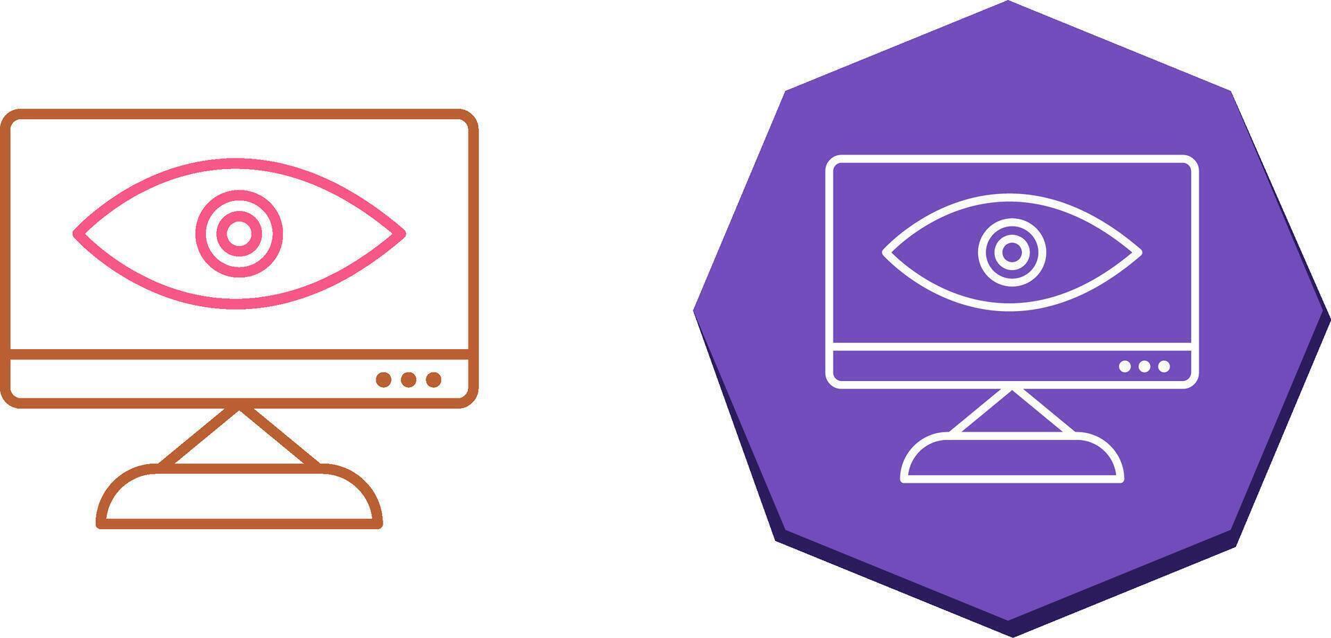 Unique Web Visibility Icon Design vector