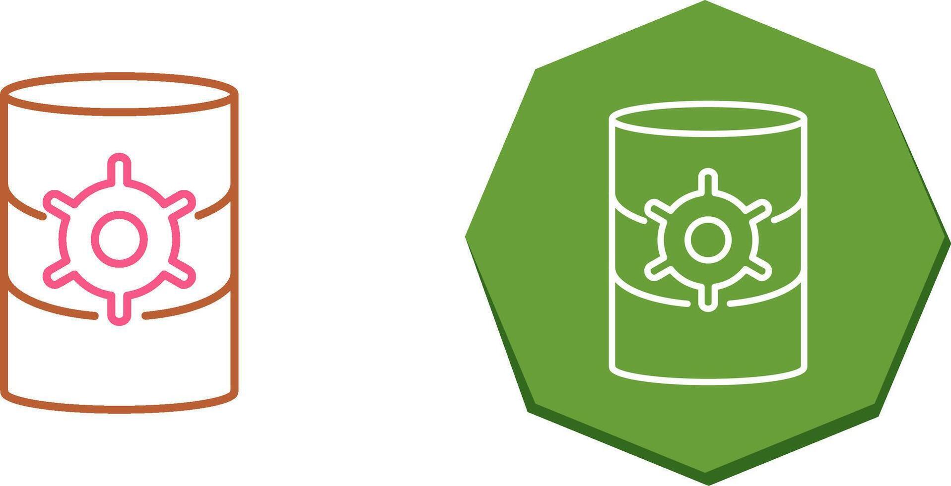Unique Database Management Icon Design vector