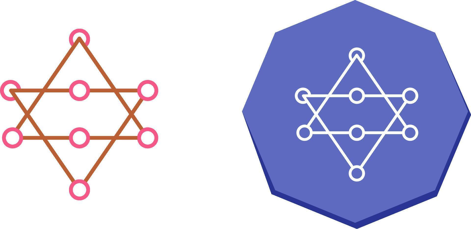 Unique Networks Icon Design vector