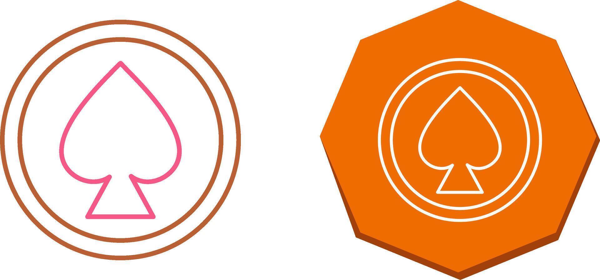 Unique Spade Icon Design vector