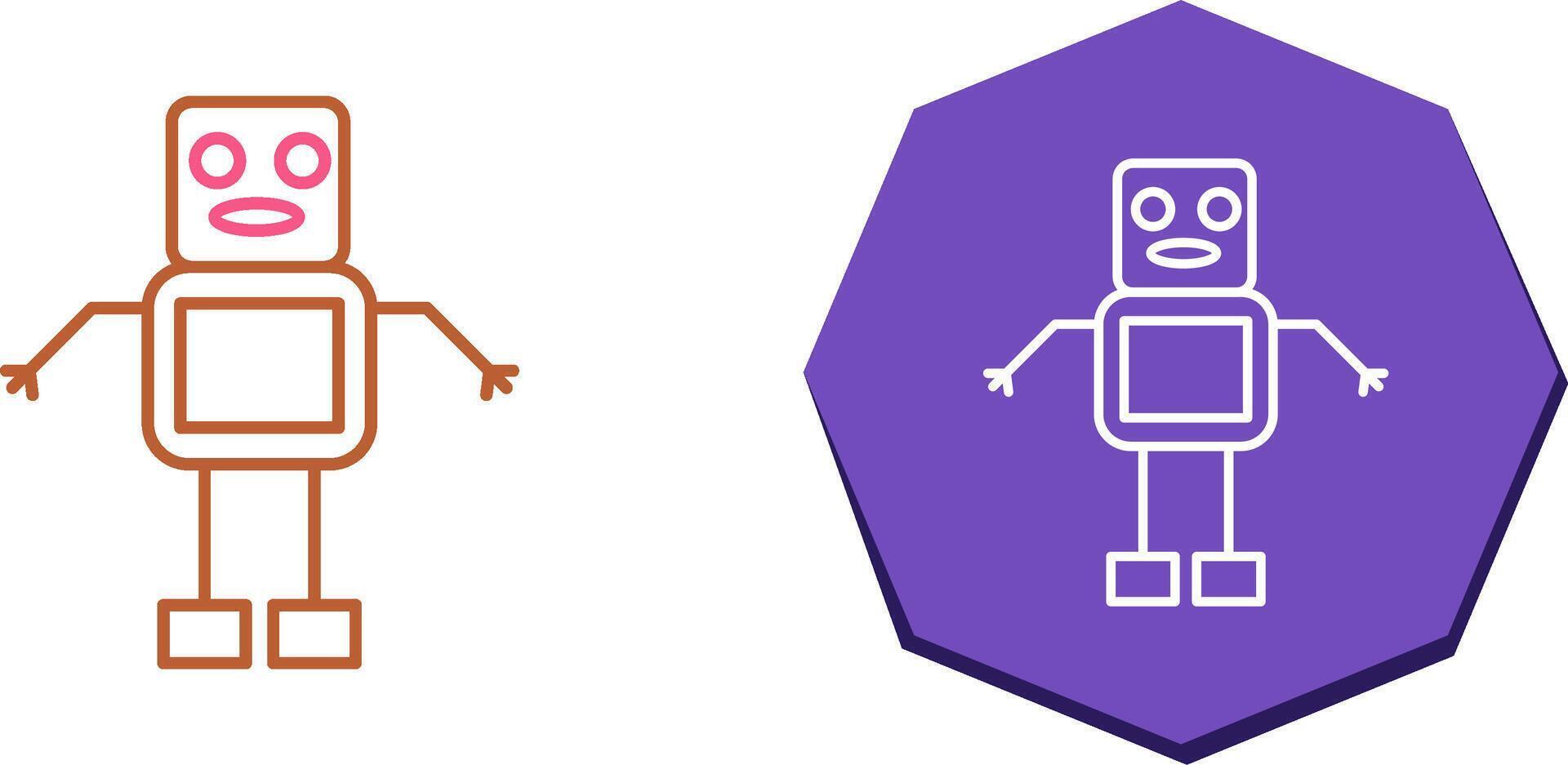 Unique Robot Icon Design vector