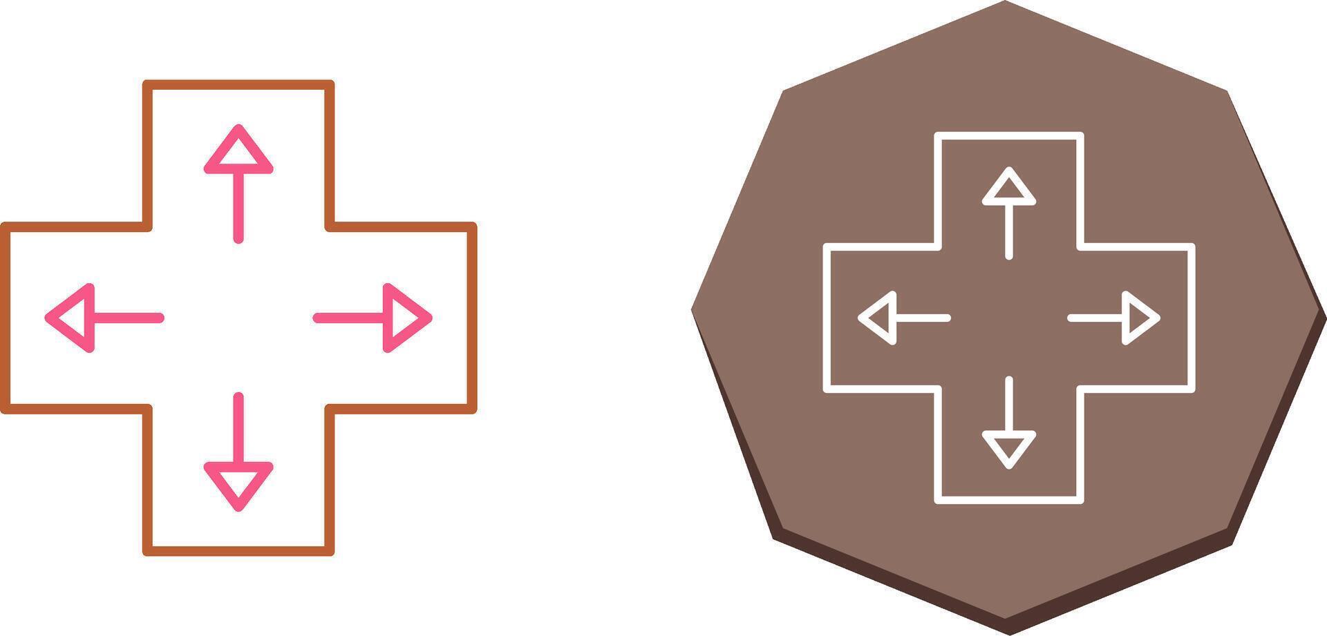Unique Direction Keys Icon Design vector
