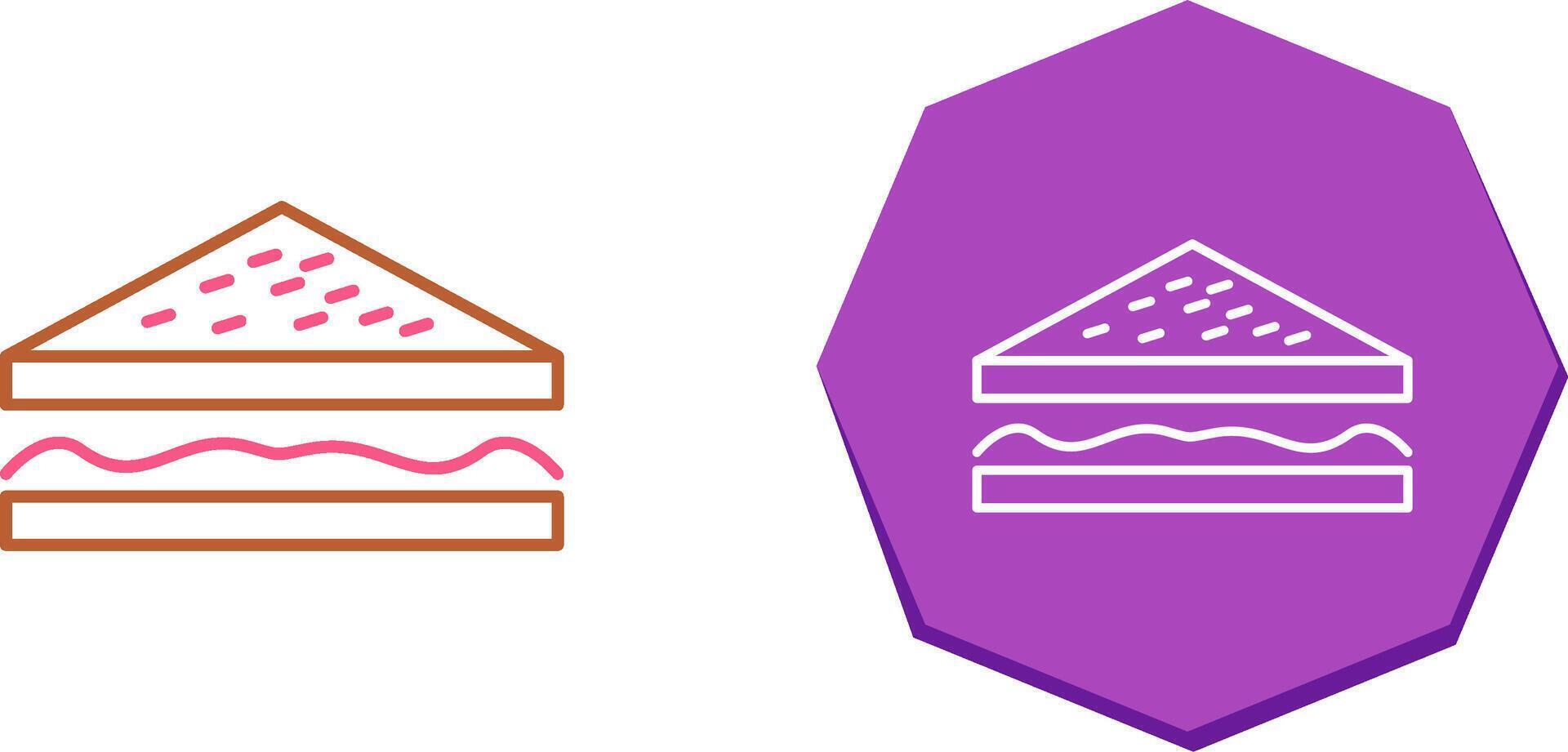 Unique Sandwich Icon Design vector