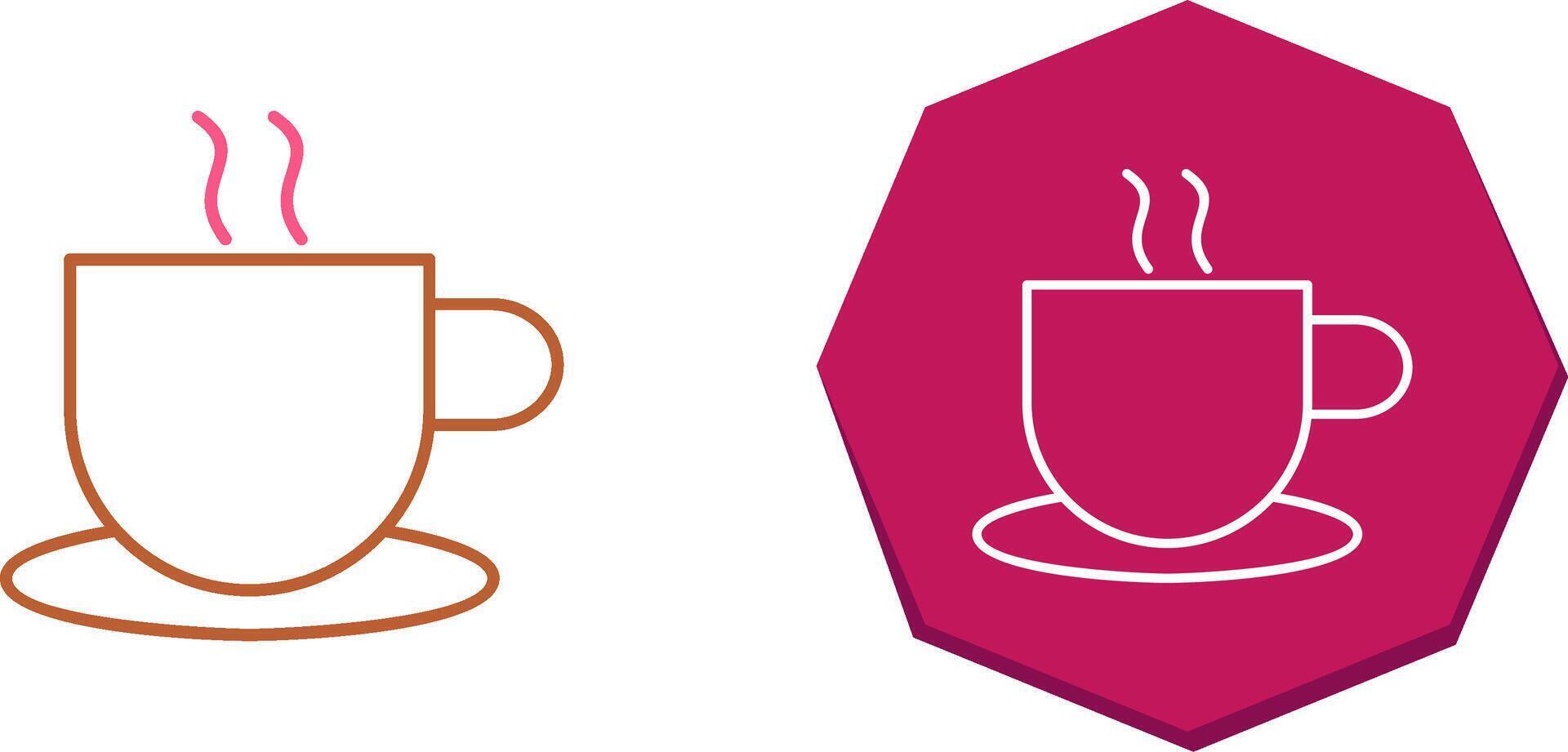 único caliente café icono diseño vector