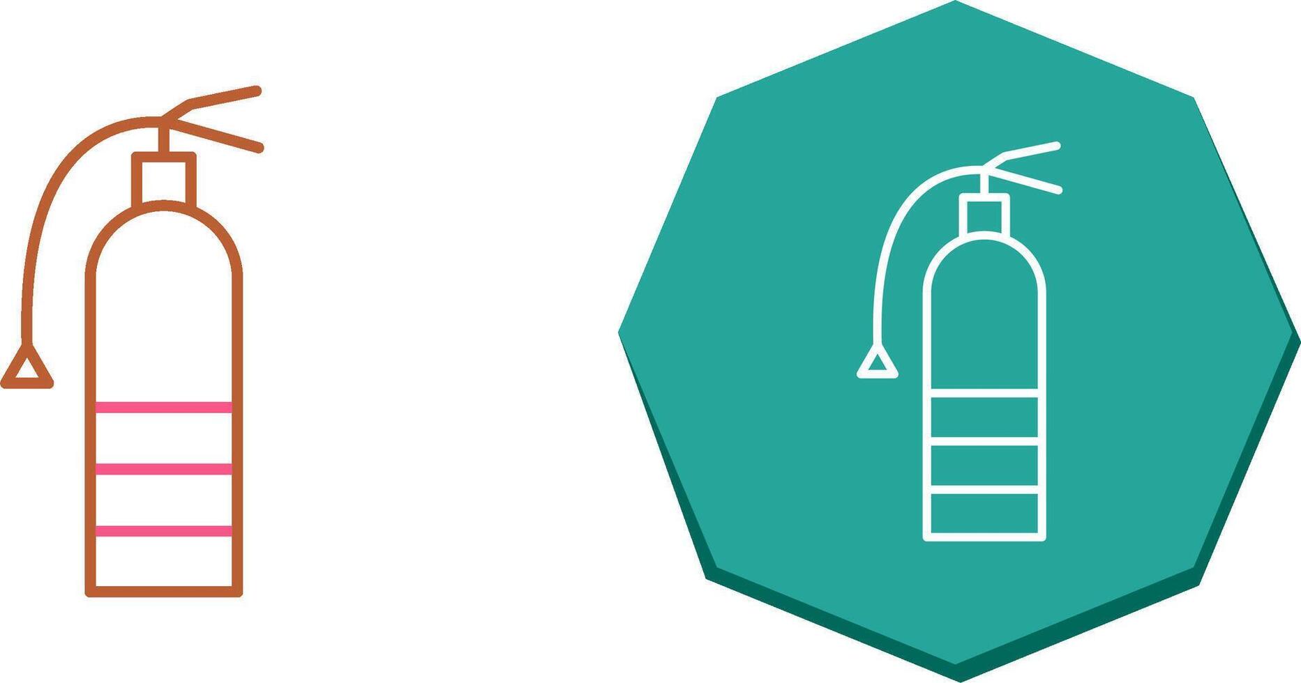 Unique Extinguisher Icon Design vector