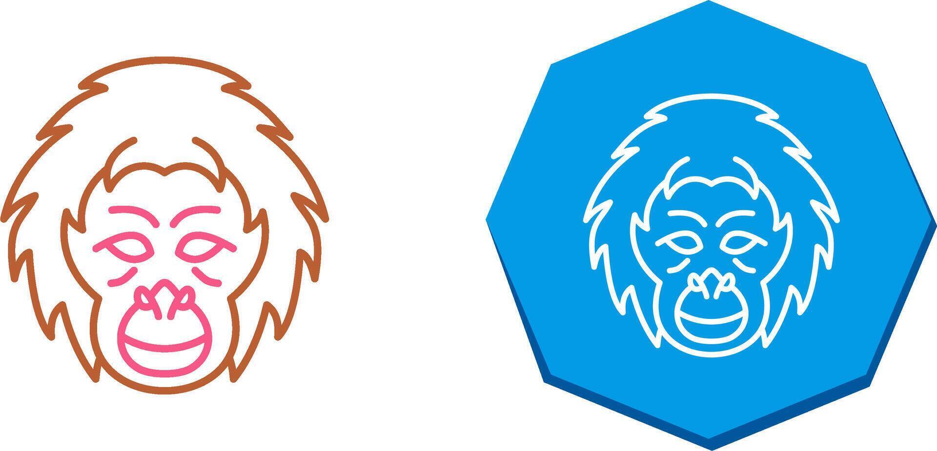 Orangutan Icon Design vector