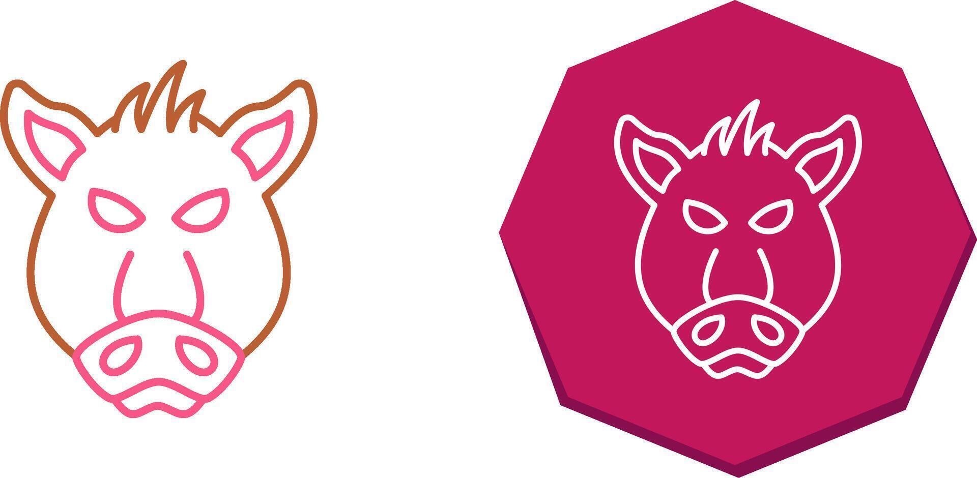 diseño de icono de cerdo vector