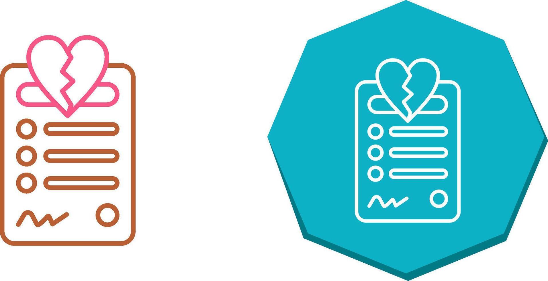 Divorce Icon Design vector