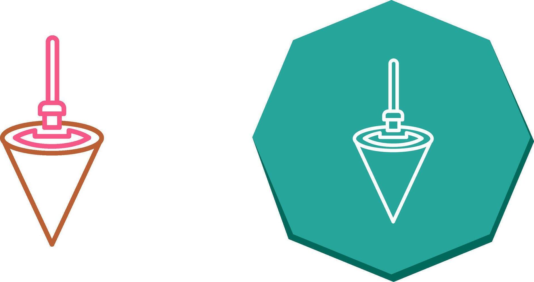Plumb Bob Icon Design vector