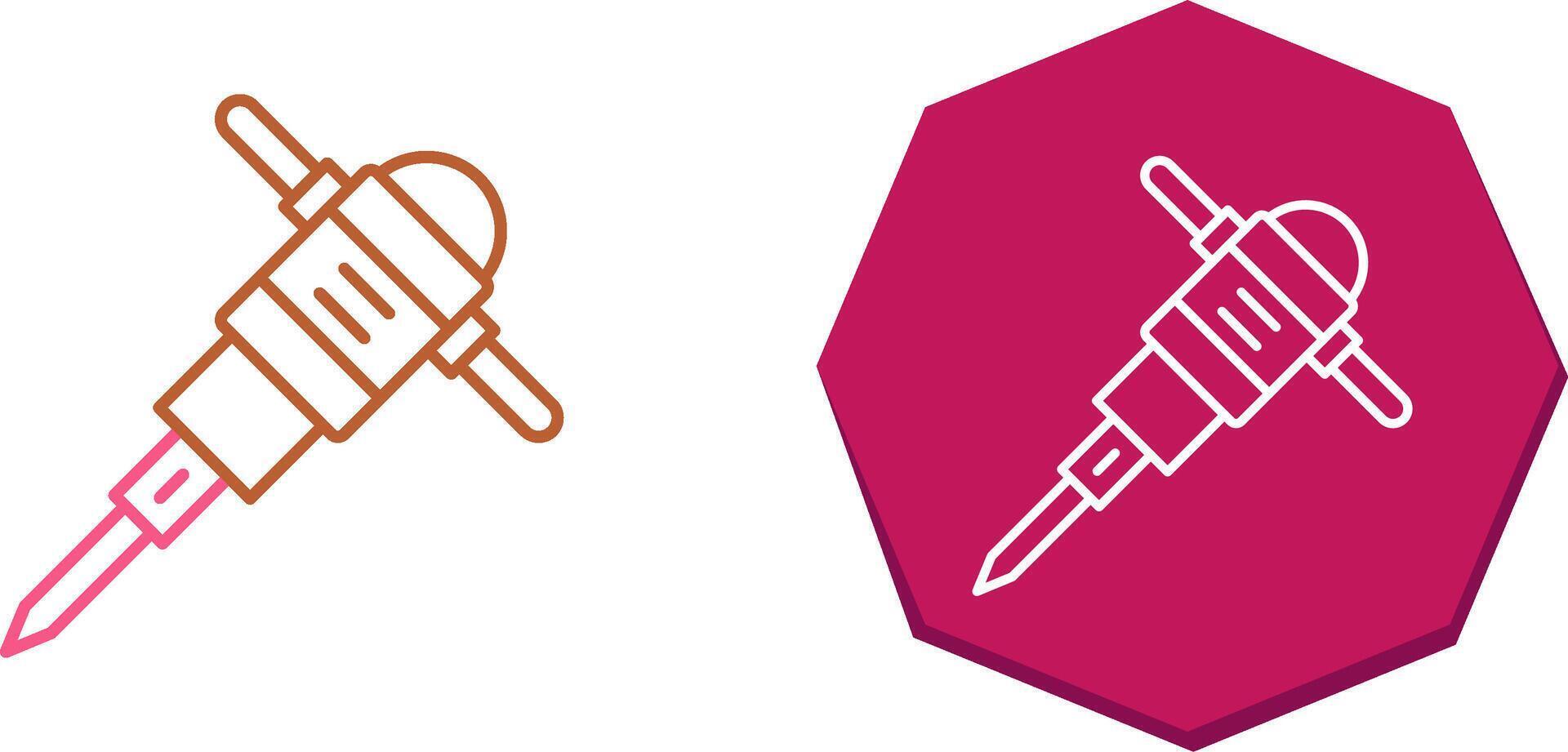 Drilling Machine Icon Design vector