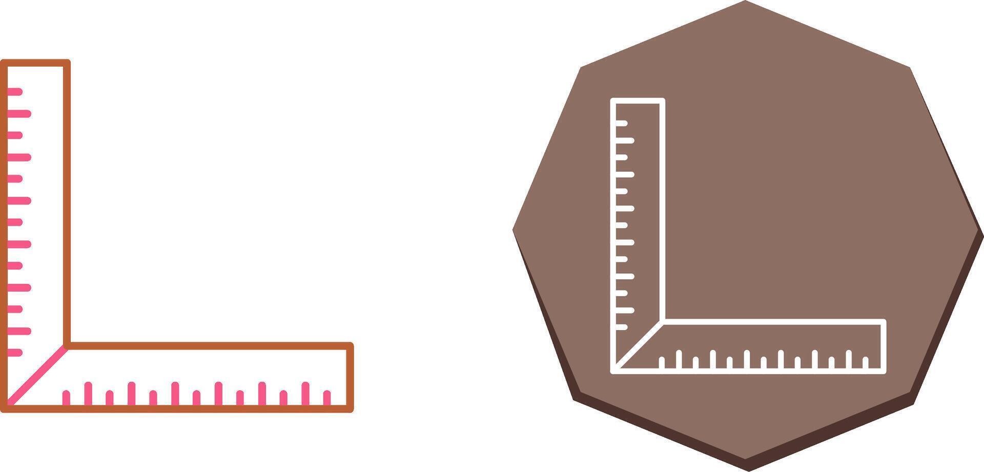 square Ruler Icon Design vector