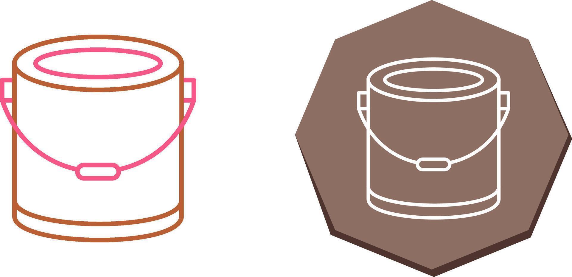 Paint Bucket Icon Design vector