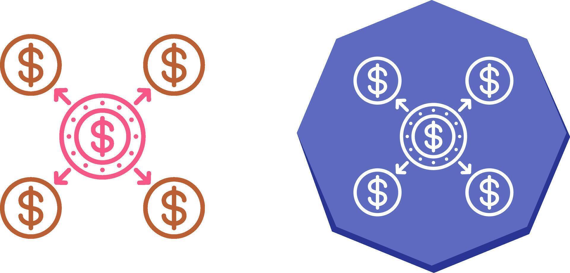 Distribution Icon Design vector