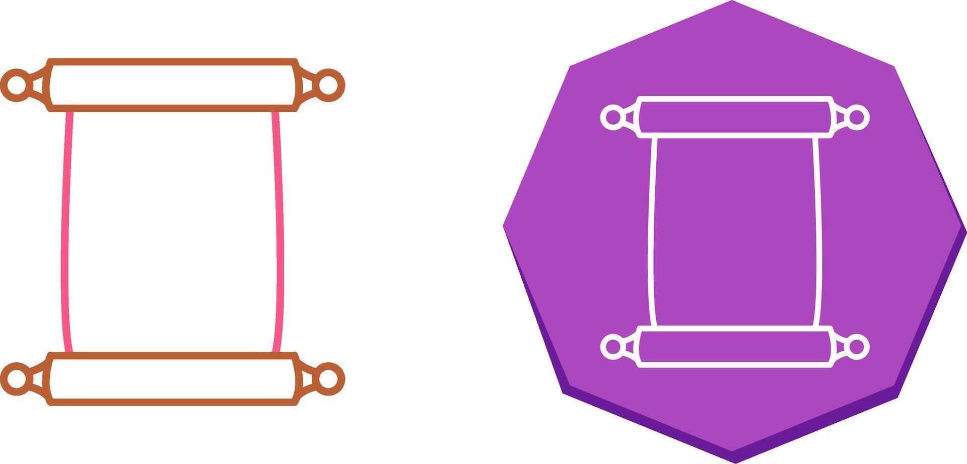 Scroll of Paper Icon Design vector