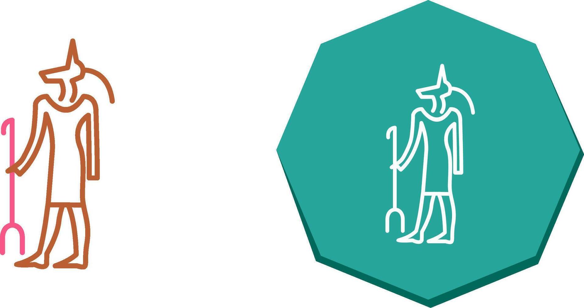 Egyptian god Icon Design vector