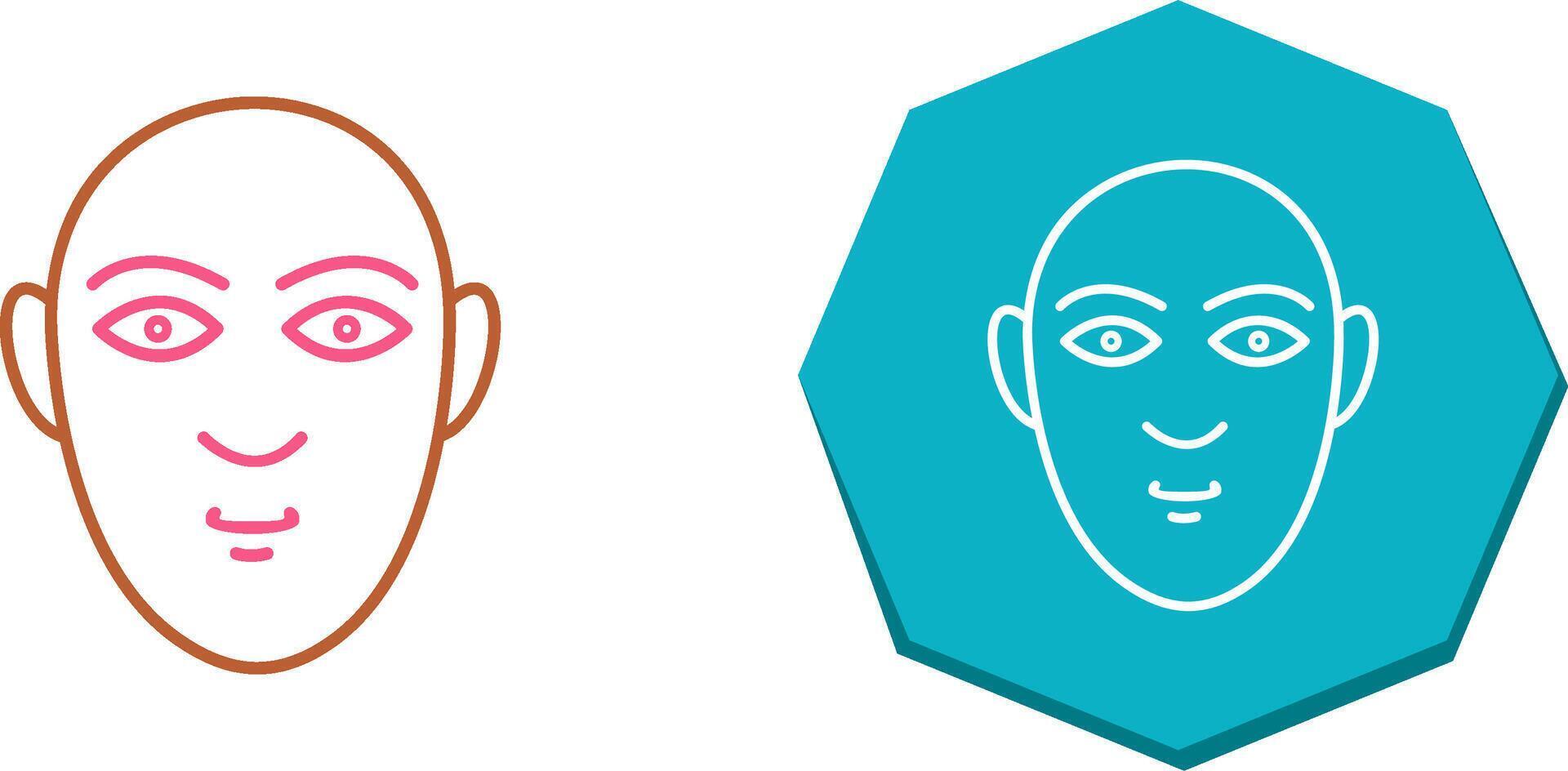 Human Face Icon Design vector