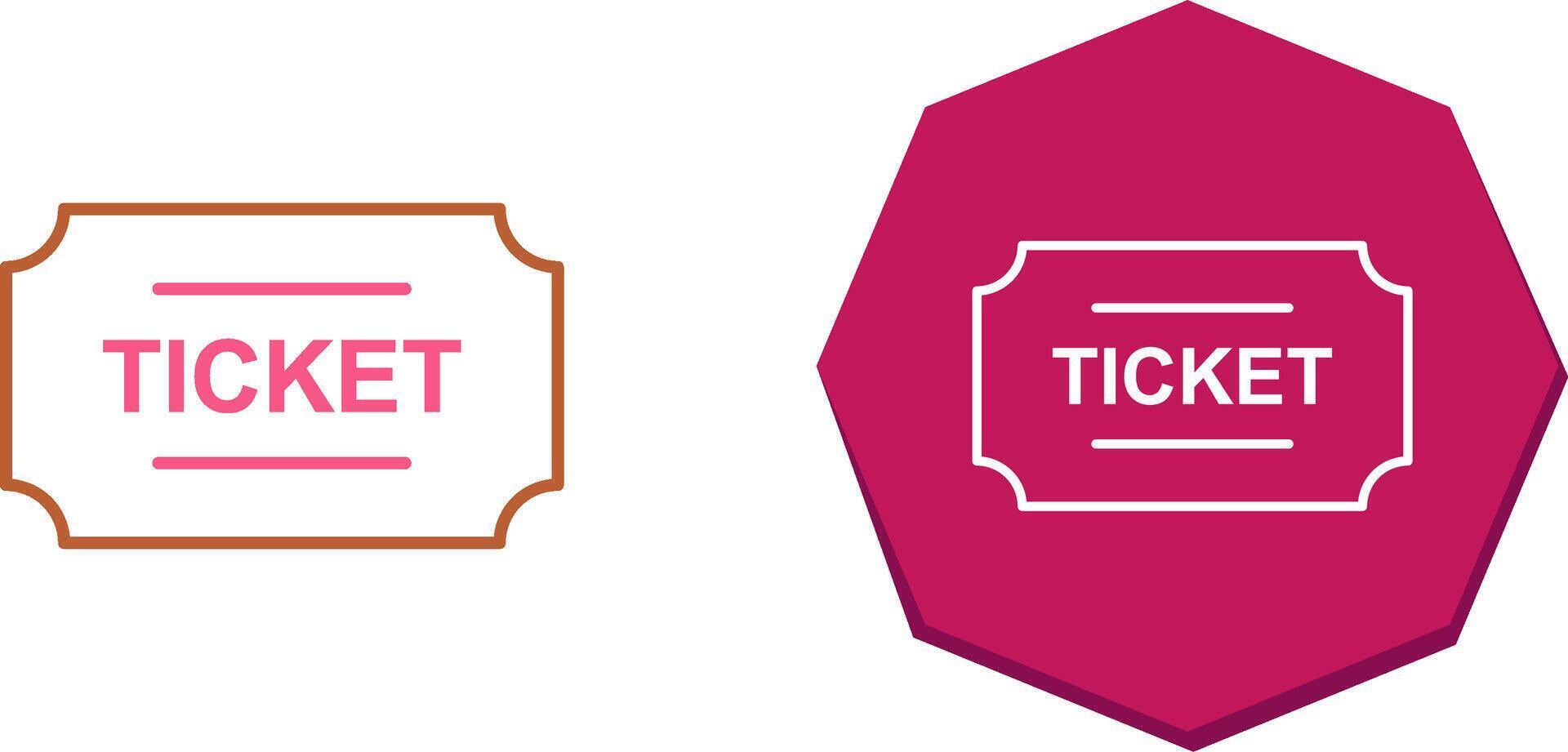 Tickets Icon Design vector